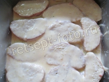 Пирог из хлеба с фаршем