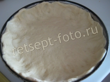 Пирог с грибами и яйцом из дрожжевого теста