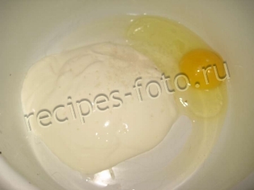 Пирог с творогом и грибами