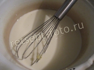 Пирог с заварным кремом и фруктами