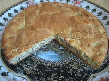 Пирог со шпротами и картошкой