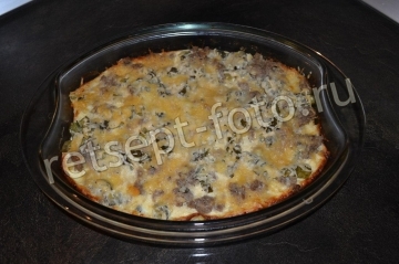 Пирог-запеканка с мясом