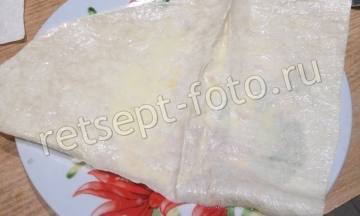 Пирожки из лаваша с курицей и картошкой в духовке