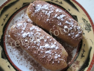 Пирожное из печенья с яблоками без выпечки