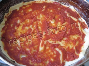 Пицца с курицей и грибами