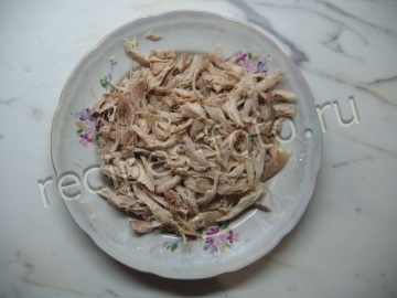 Пицца с курицей и кукурузой. Тесто на дрожжах