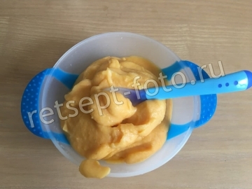 Пюре из хека, чечевицы, моркови и картофеля детям до 1 года