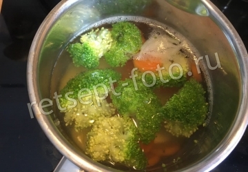 Пюре из хека, картофеля, брокколи и моркови детям до 1 года