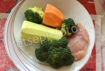 Пюре из индейки с бататом и овощами для ребенка до 1 года