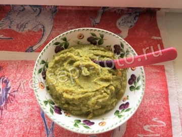Пюре из индейки с бататом и овощами для ребенка до 1 года