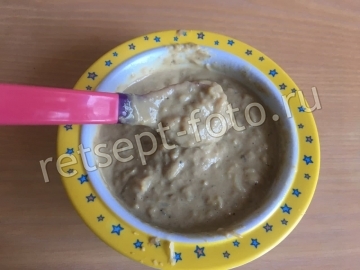 Пюре из куриной печени, цветной капусты и картофеля детям от 1 года