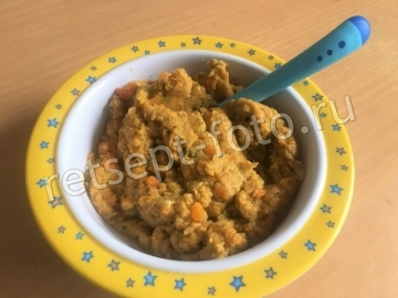 Пюре из свинины с овощами для ребенка от 1 года