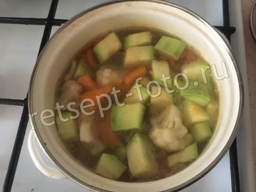 Пюре из свинины с овощами и рисом для ребенка от 1 года