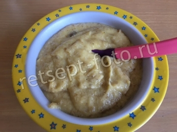 Пюре из телятины с овощами и черным хлебом для грудничка