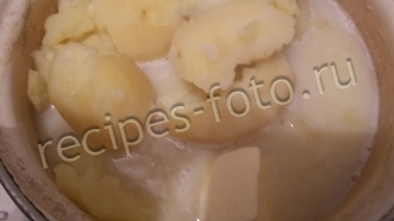 Пюре картофельное с яйцом и молоком
