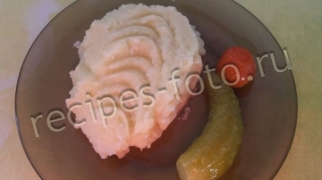 Пюре картофельное с яйцом и молоком