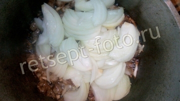 Плов с куриными сердечками