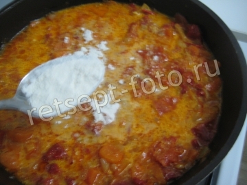 Подлива со сметаной без мяса к макаронам или гречке