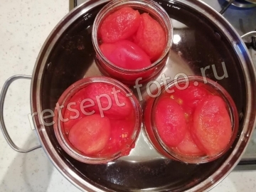 Помидоры без шкурки в собственном соку без уксуса
