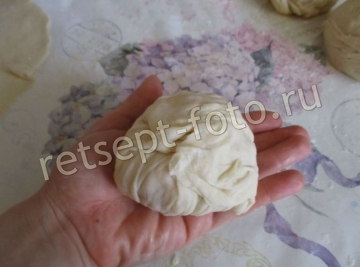 Постная самса с тыквой из дрожжевого теста
