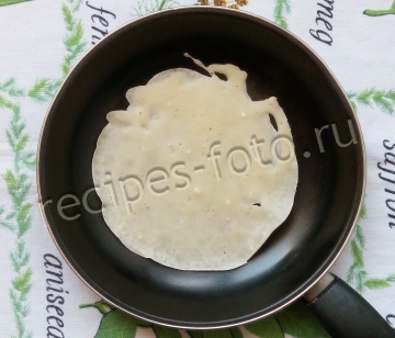 Блины на воде с картофелем и зеленью