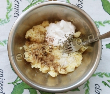 Блины на воде с картофелем и зеленью