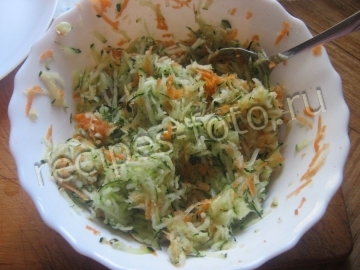 Постные кабачковые оладьи с рисом без яиц