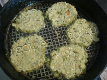 Постные кабачковые оладьи с рисом без яиц