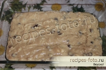 Праздничный кекс с изюмом и апельсиновым соком в духовке