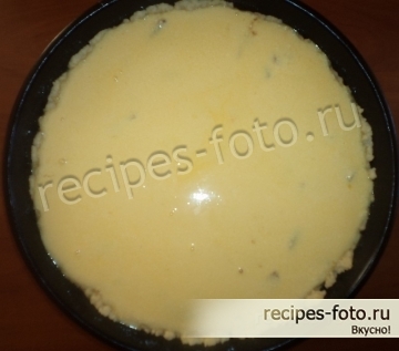 Пирог с яблоками и творогом из песочного теста