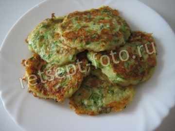 Вкусные оладьи из кабачков с сыром