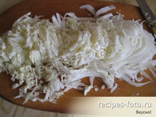 Салат с пекинской капустой и кукурузой