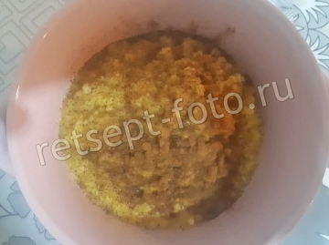 Пшенная каша с яблоком, тыквой и корицей