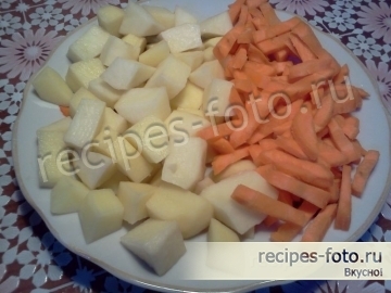 Рассольник с перловкой и курицей