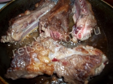Ребрышки с грибами