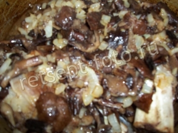 Ребрышки с грибами