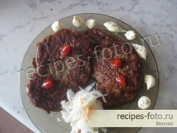 Печеночные котлеты из говяжьей печени