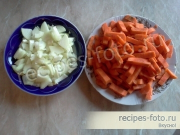 Плов из перловки с курицей