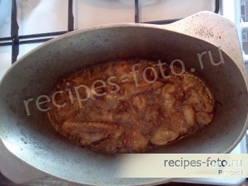 Плов из перловки с курицей
