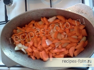 Плов из перловки с курицей