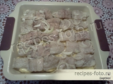 Рыбная запеканка с картофелем и сыром