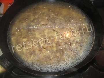 Рис с макаронами и рыбой в кляре