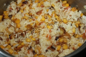 Рис с рыбой и овощами