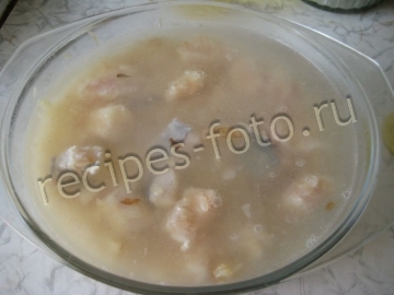 Рис с рыбой в духовке (плов)