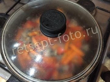 Рисовая лапша с говядиной и овощами