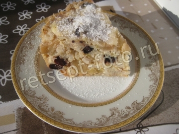 Рисовая запеканка с яблоками и изюмом в духовке