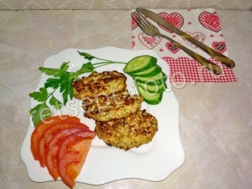Рубленые котлеты из куриного филе без муки