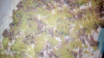Рулет из лаваша с сардиной и картошкой