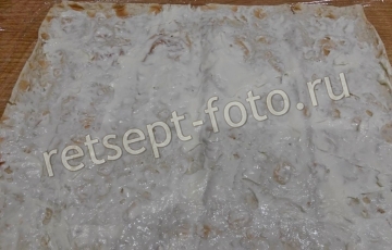Рулет из лаваша со шпротами и пекинской капустой