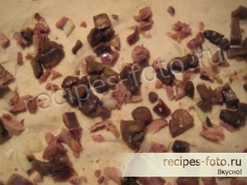 Рулеты из лаваша с курицей и грибами для закуски